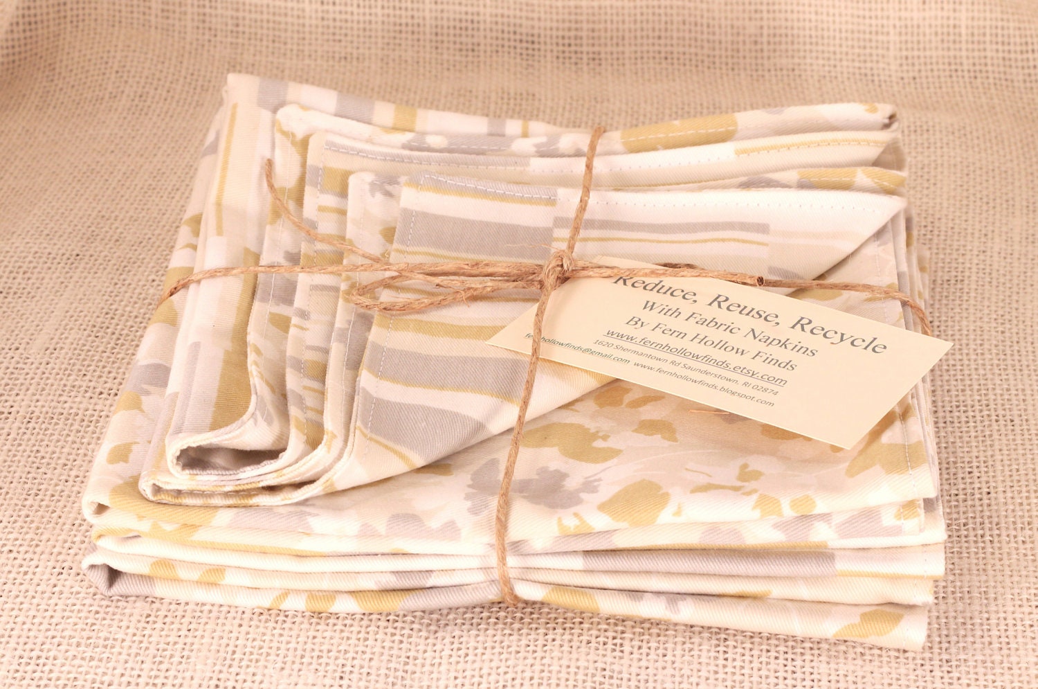 Cloth Napkins - Reversible - Set of 4