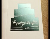 Baby Blue Foil Printed Wedding Card