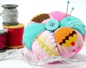 Pincushion, featuring cupcake motif
