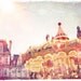 Parisian Carousel Photo "The Carnival is Over" Fine Art French Vintage Photograph - European Travel Art - Pink Pastel Dreamy Glow