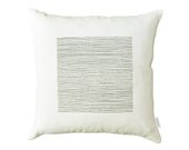 White Lines Pillow Cover