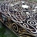 Celtic Moon Cigar box in Pyrography on Birch