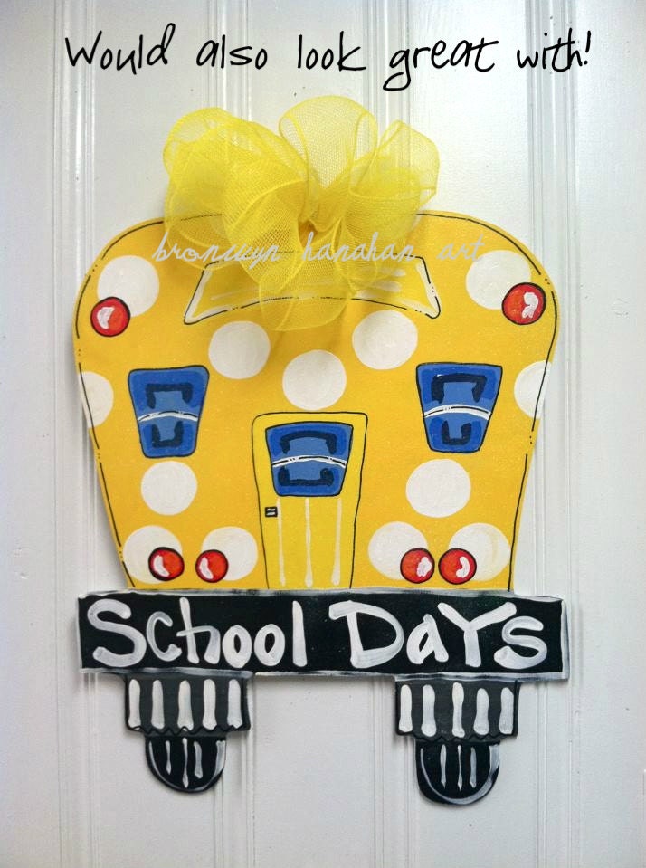 School House Door Hanger - Bronwyn Hanahan Art
