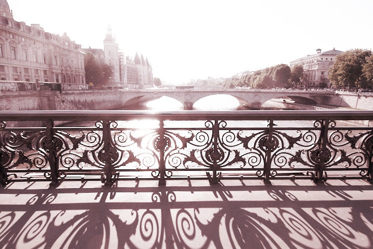 Paris Photography - Pont Notre Dame, Bridge Over the Seine at Sunset, French Wall Decor