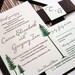 Letterpress Wedding Invitation - custom set - Rustic Camp Themed