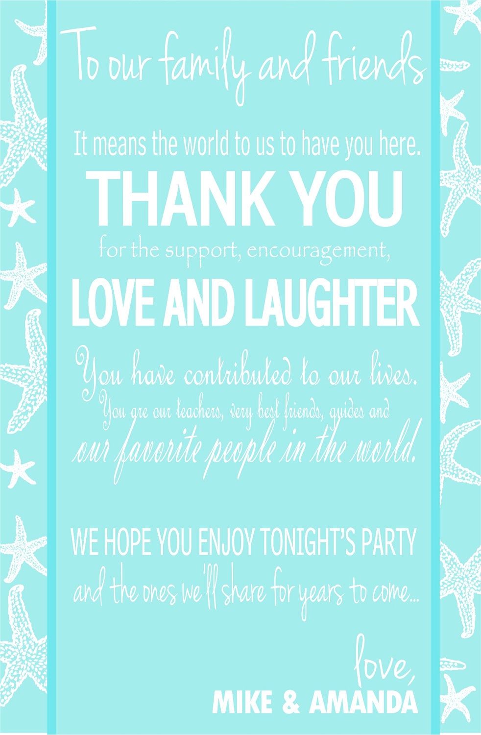 beach thank you