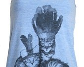 Native Kitty Cats Tank Top American Apparel Athletic Blue S   M   or   L