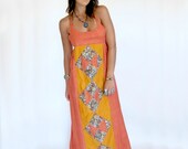Vintage 70s Patchwork Maxi Dress