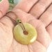 Milk & Honey Nursing Necklace - 30mm Honey Jade Nursing Mom Necklace