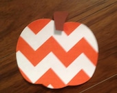 Chevron Fall Pumpkin "No Sew" Iron On Applique