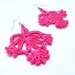 PDF Tutorial Crochet Pattern...Lace Dangle Earrings -8
