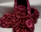 Ladies Slippers......Deep Dark Red and Hot Pink.....YOUR size