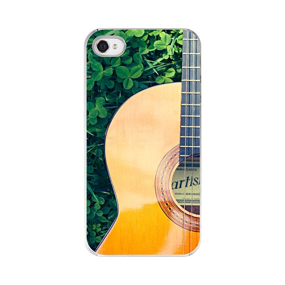 iPhone 4 case artista guitar cell phone case iPhone cover cell phone iPhone case geekery custom phone case yellow guitar iphone case photo