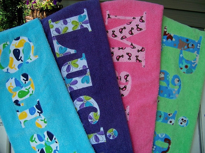 Personalized Towels for Beach or Bath-Perfect for the Whole Family