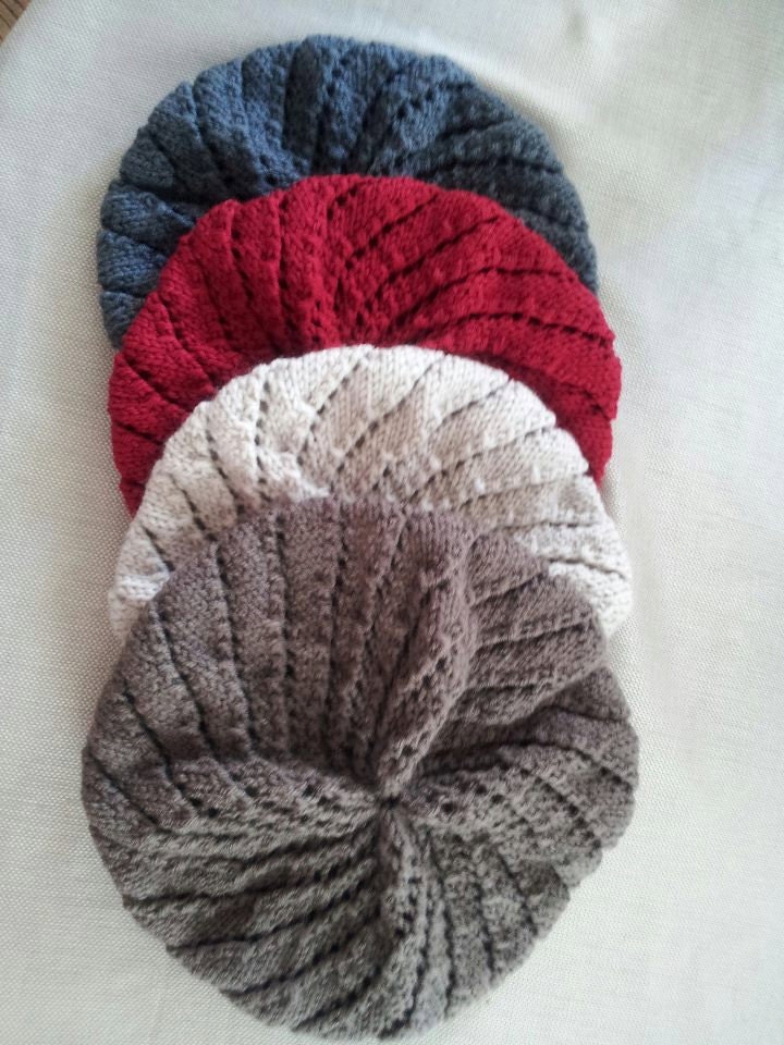 Spiral Knit Beret Pattern
