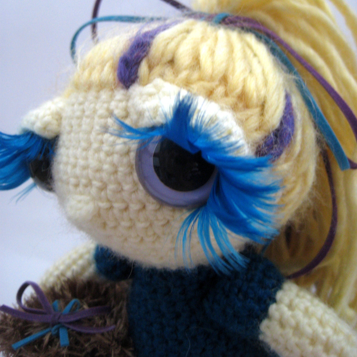 Amigurumi Girl doll and her Dog  'Dorothy Darling'