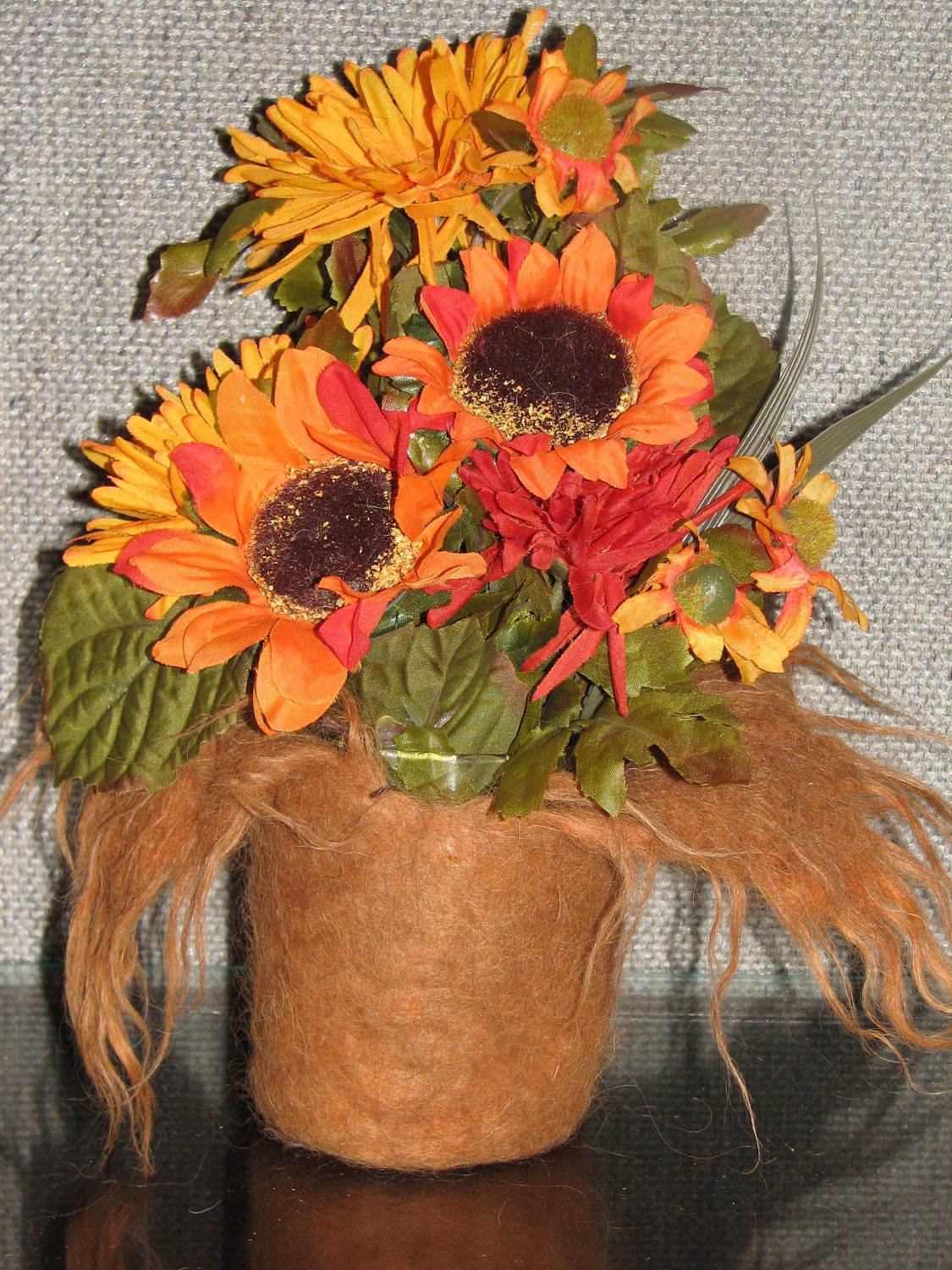 Felted Alpaca Vase