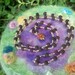 Mala Beads, Handmade Rose Petal Beads with Rudraksha Guru Bead