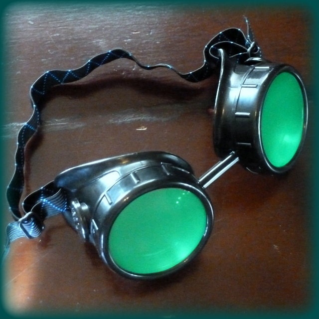 Steampunk  goggles glasses Time Travel Crazy Scientist's Oculo-Vision Tool welding cyber punk biker gothic rave
