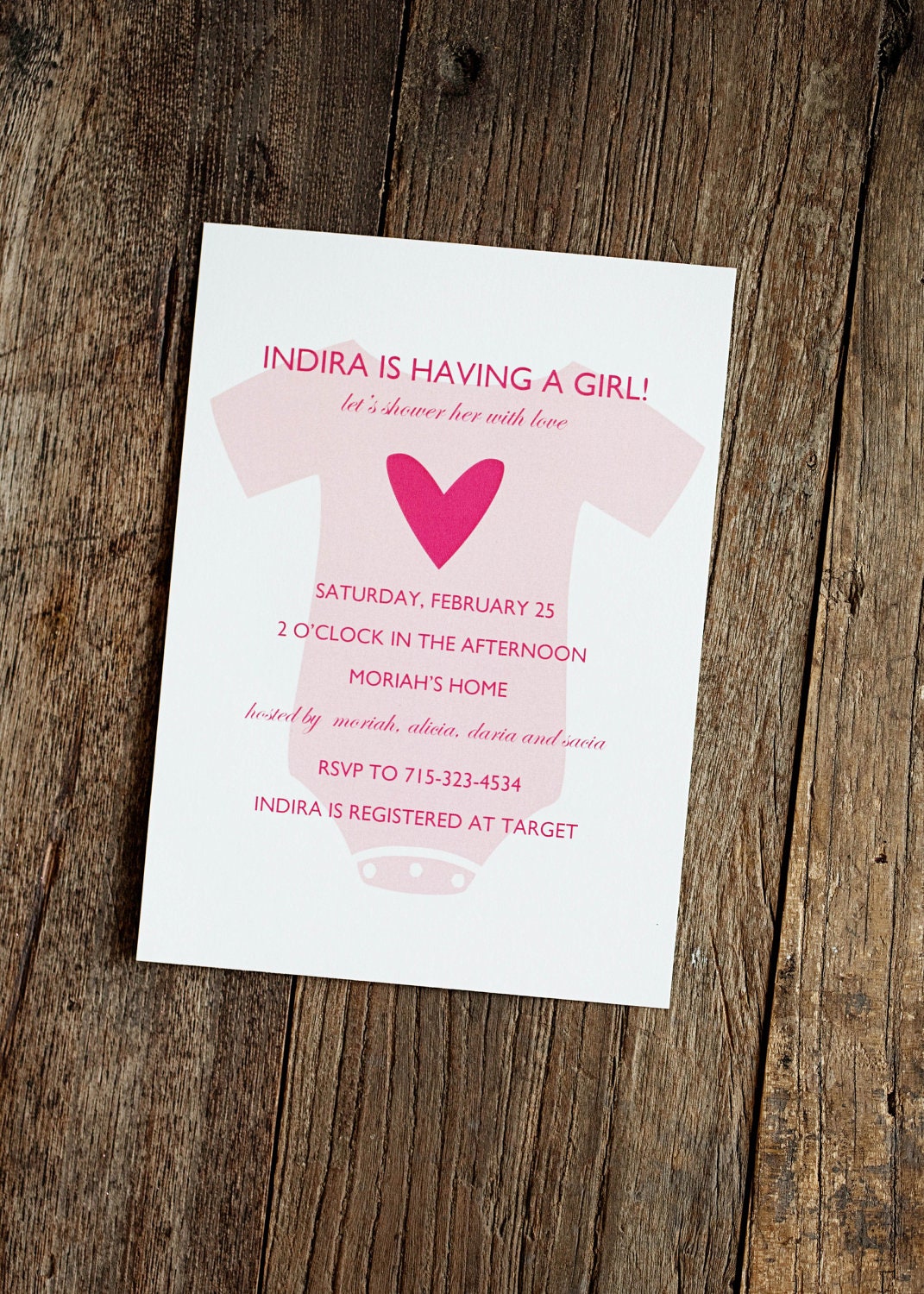 Onesie Baby Shower Invitation