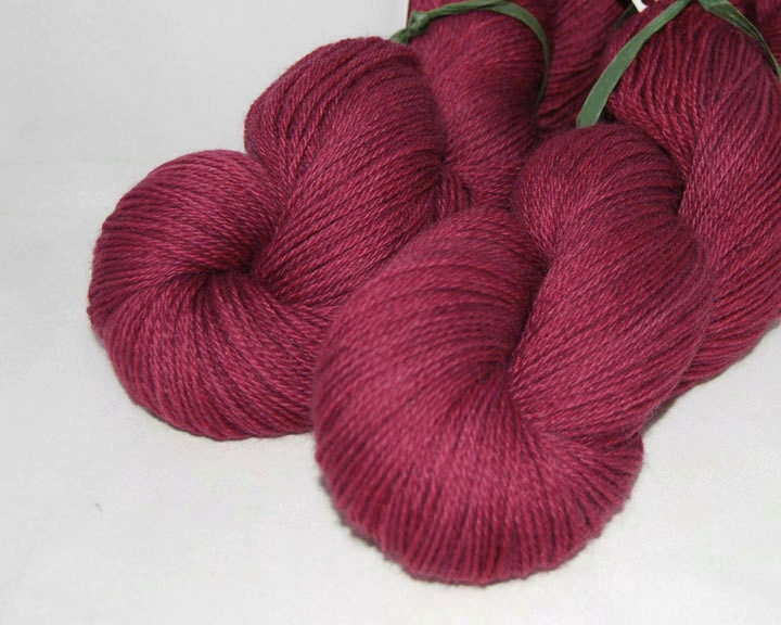 Yarnhill Superwash Fingerling Raspberry Yarn - 100 grams