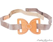 Fashion Accessories - Gray belt - Gray Leather, natural leather, waist belt, wedding sash, dress sash, bow belt, gift for her,