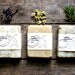 Handmade Soap, organic ingredients, you choose three large bars of cold process soap, lightly scented, homemade soap, all natural soap