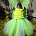Tinker Bell Romper Tutu Costume - Large - 2 to 4 year - with accessories