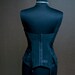 Vintage Black Lace Corset "Rebel" Bustier Top DD 36