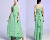 Chiffon maxi prom dress (631)