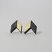 Pilot Studs - Gold & Black Earrings
