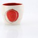 cup tumbler minimal in white and red