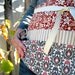 Apron with Ticking - Vineyard Wedding-Black/Burgundy Wine Country Damask & Ticking Utility Apron- Server Wine Party Winery Wedding