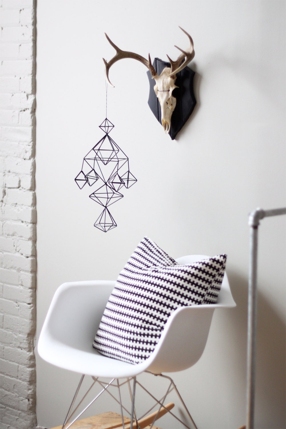 Himmeli no. 6 / Modern Hanging Mobile / Geometric Sculpture