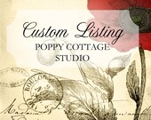 Painting Upcharge Vintage Poppy Cottage
