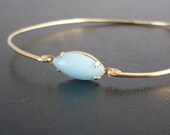 Turquoise Bracelet, Anja - Turquoise and Gold Bracelet, Blue Turquoise Bangle Bracelet, Gold and Turquoise Jewelry, Turquoise Bridal Jewelry