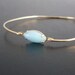 Turquoise Bracelet, Anja - Turquoise and Gold Bracelet, Blue Turquoise Bangle Bracelet, Gold and Turquoise Jewelry, Turquoise Bridal Jewelry