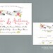 Wedding Invitation - Flower Garden & Banner available as PDF DIY