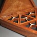 Contemporary Jewelry Box, Abalone Inlay, Removable Trays, 'The Tri-Box'