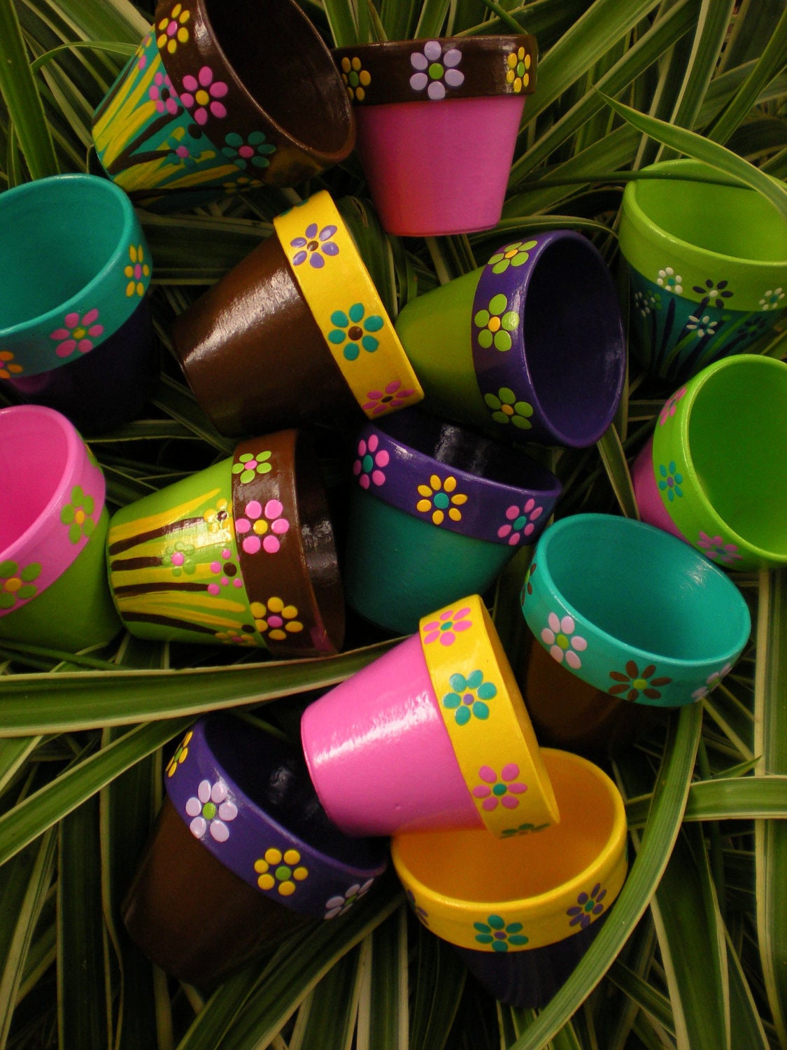 Painted Flower Pot Wedding and Shower Favors