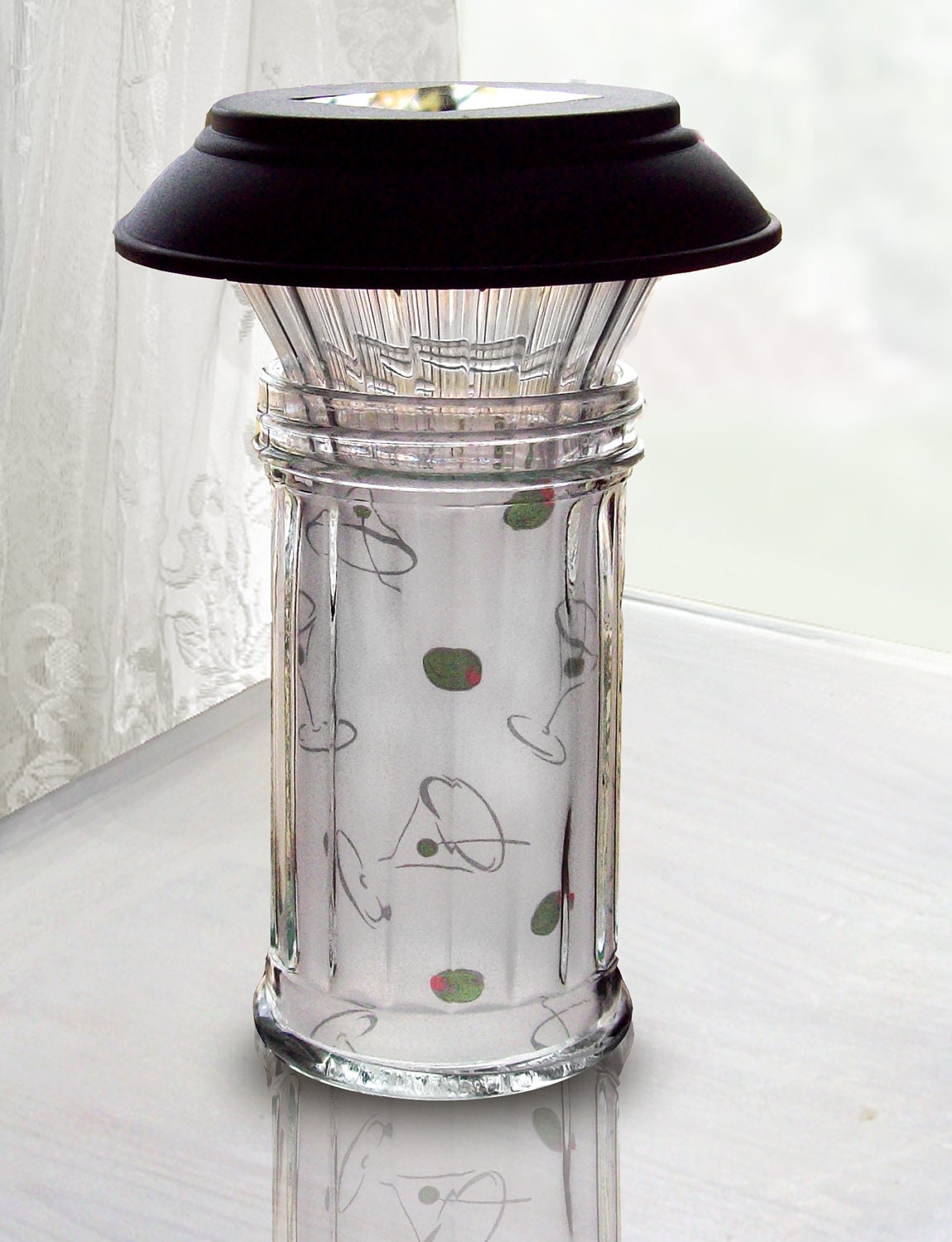 Solar Table Lamp for Patio, Porch, Deck or Bar