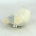 Snowy Owl Ornament White Beaded Clip On Decoration READY TO SHIP