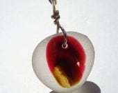 English Multi Sea Glass Pendant Beach Seaglass  And   Sterling Silver Jewelry