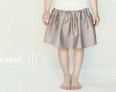 Tiny  Polka Dot Skirt for Girl. GRAY