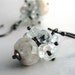 Aquamarine Earrings, Natural Stone, Rustic, Gemstone Cluster, Petite, Gray Blue, March Birthstone, Winter Fashion - Ice Shadows