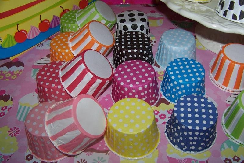 Treat/Portion/Candy Cups Polka Dot Party Cups Cupcake Baking 30 You Pick Your colors Polka Dots  Ice Cream Cups Candy Cups