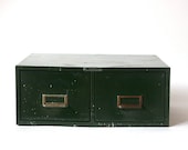 Army Green Steelmaster Double File Drawer