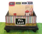 Teacher Gift Organizer Box Retro School Days