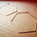 Silver Hexagonal Earrings
