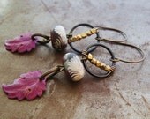 Autumn Hoopla Leaf Earrings